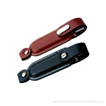 Leather Executive USB Drive, Full Capacity 8GB USB Flash Drive with Deboss Logo
